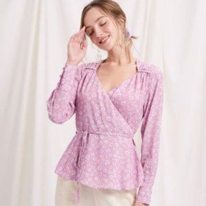 Petite Studio Catherine Top Lilac Blouse